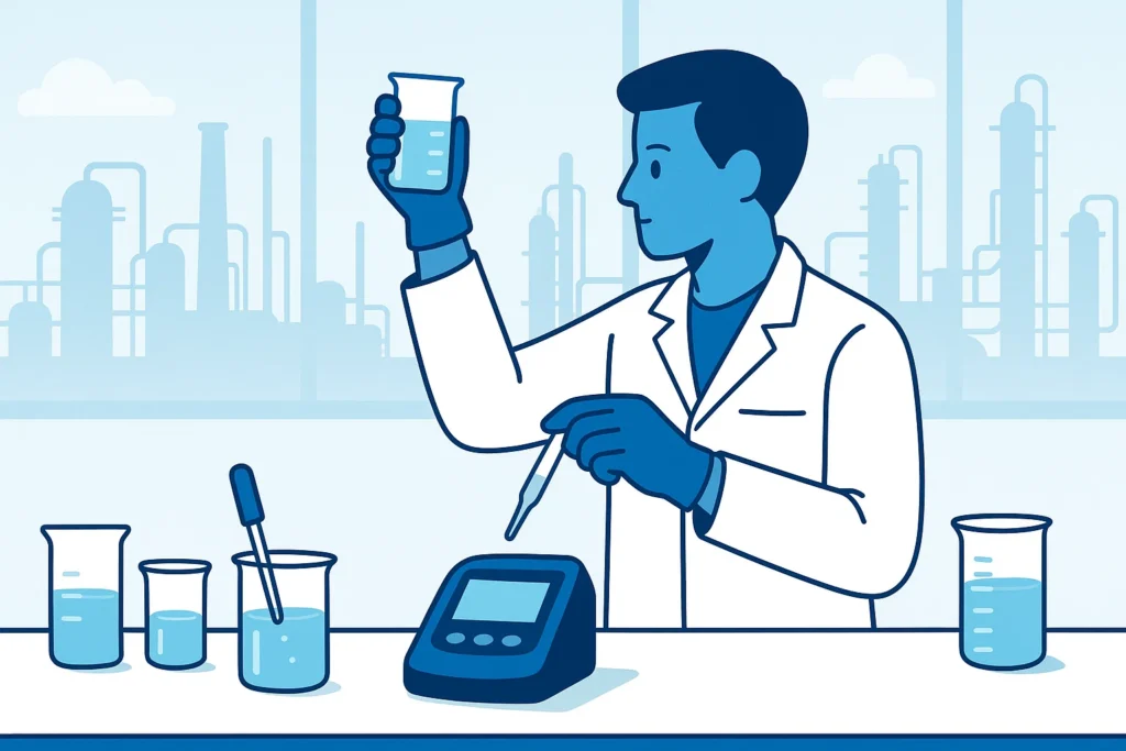 Thiết bị HACH Việt Nam giúp phân tích chính xác các chỉ tiêu nước quan trọng trong quy trình sản xuất hóa chất.