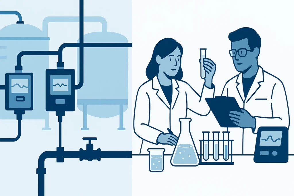 Phân tích nước online và trong phòng thí nghiệm giúp nhà máy kiểm soát chất lượng nước chính xác hơn.