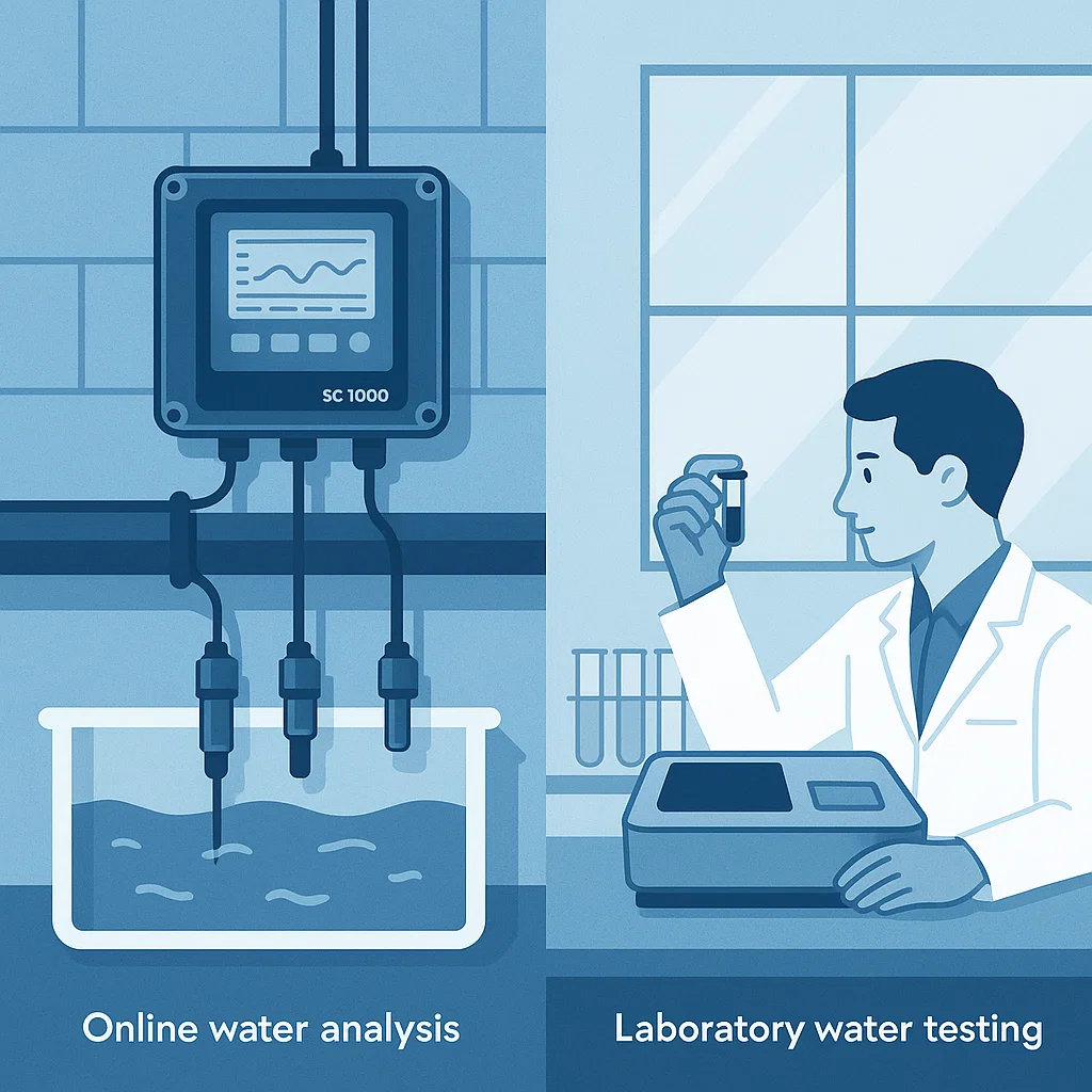 SO SÁNH PHÂN TÍCH NƯỚC ONLINE VÀ PHÂN TÍCH NƯỚC TRONG PHÒNG THÍ NGHIỆM