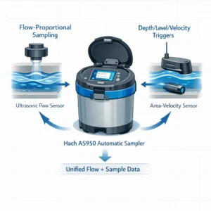 Hach AS950 máy lấy mẫu tự động cho nước thải kết hợp cảm biến lưu lượng