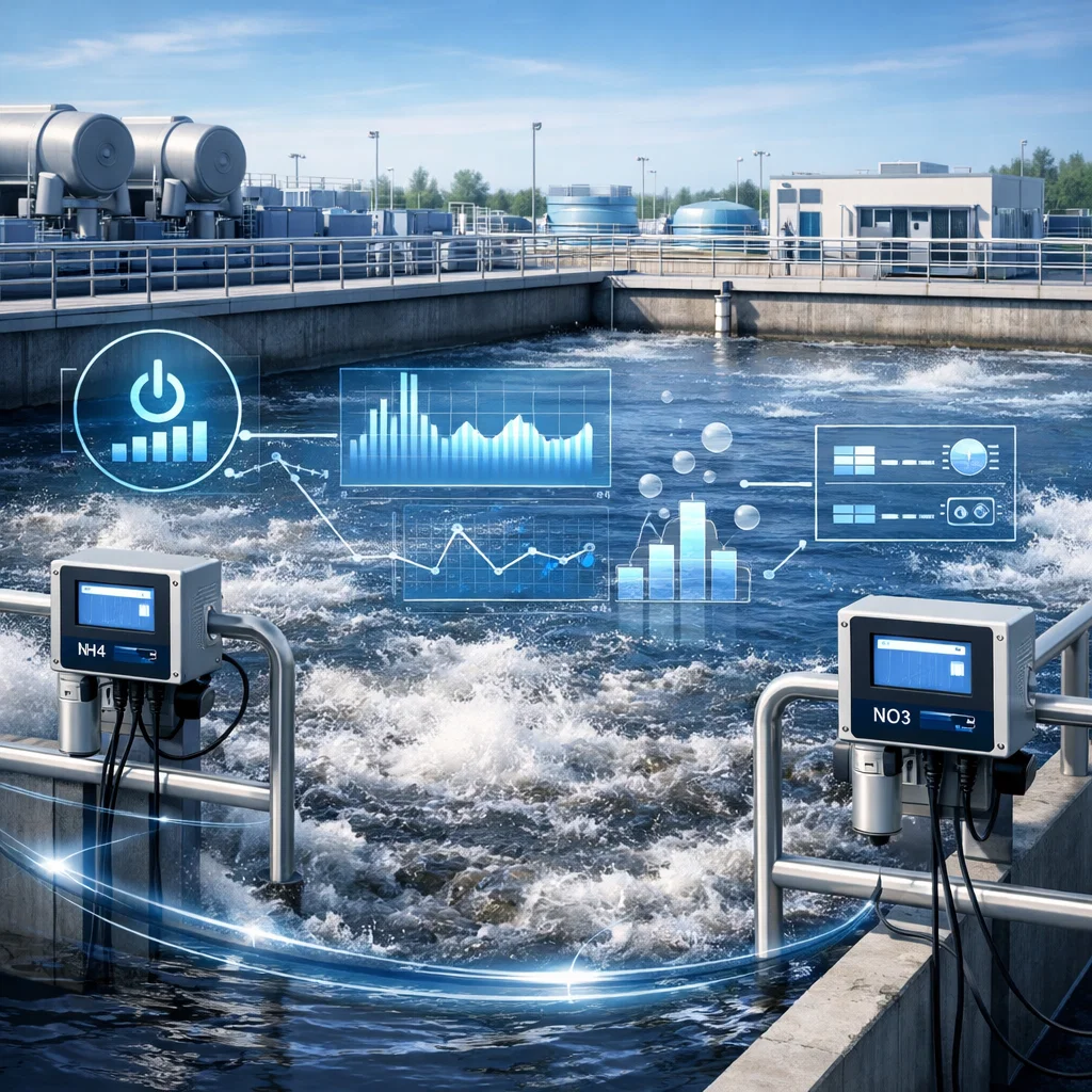 Giải pháp kiểm soát sục khí trong xử lý nước thải bằng giám sát NH4 NO3 online