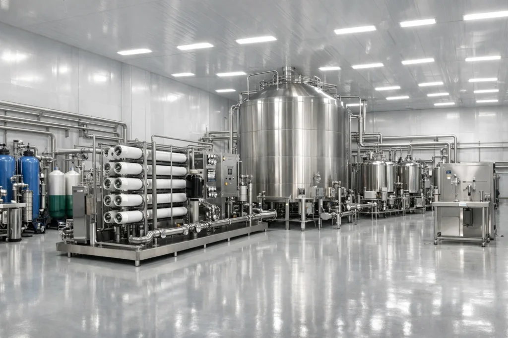 Quan trắc chuỗi nước trong nhà máy dược phẩm