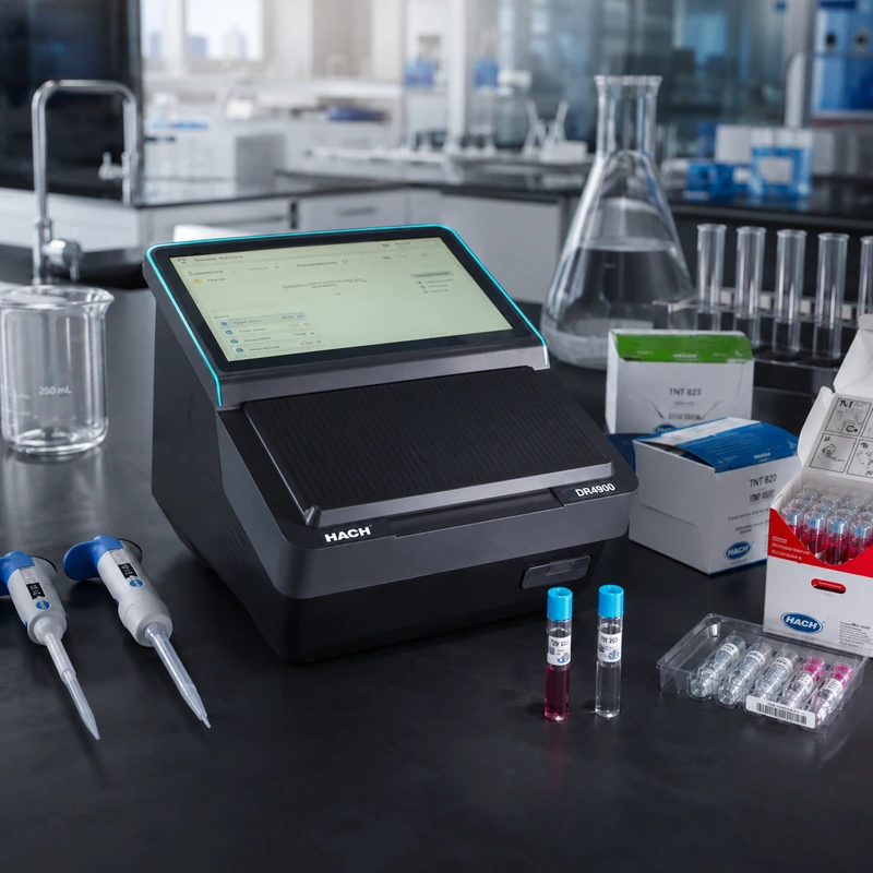 HACH DR4900 trong phòng lab phân tích nước hiện đại