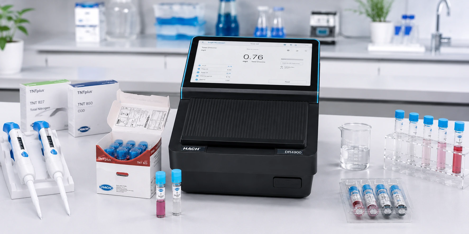 Quy trình phân tích nước ổn định với HACH DR4900 trong phòng lab